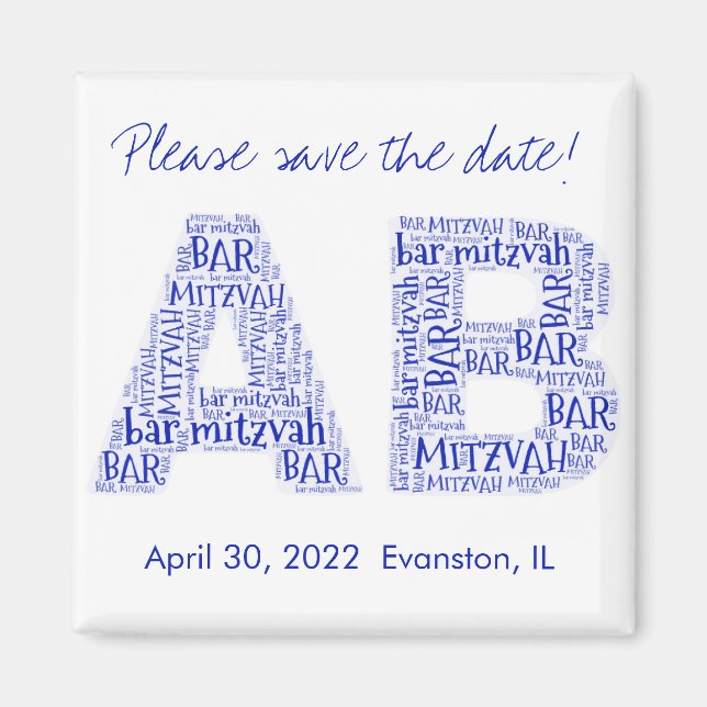 Imã AB 091db5 Monograma Magnet (Frente)