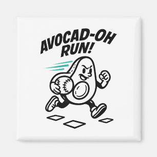 Imã Abacate Engraçad-oh Trocadilho Abacate Meme Vender