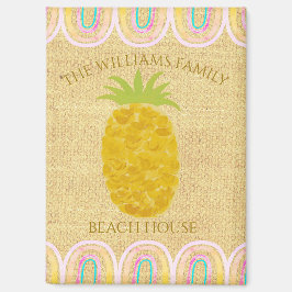 Imã Abacaxi Boêmio Rústico