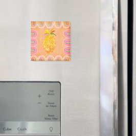 Imã Abacaxi de Cozinha Estilo Arte Popular