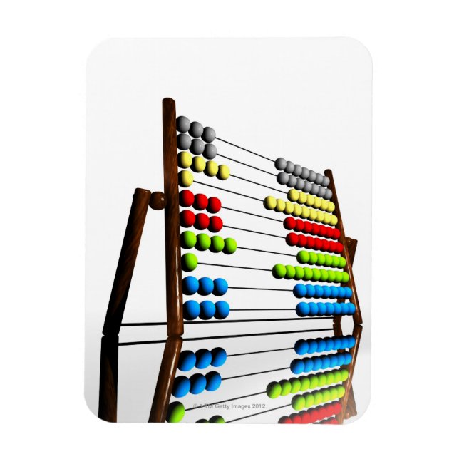 Ímã Abacus, trabalho de arte de computador. (Vertical)