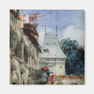 Imã Abadia Rua-Amândio, Rouen (w/c, bodycolour e láp