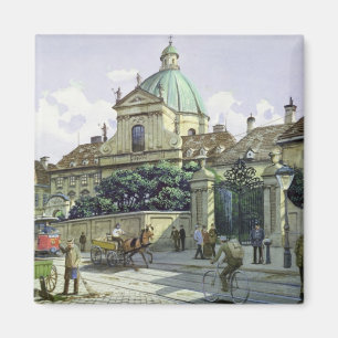 Imã Abaixo do palácio do Belvedere em Viena