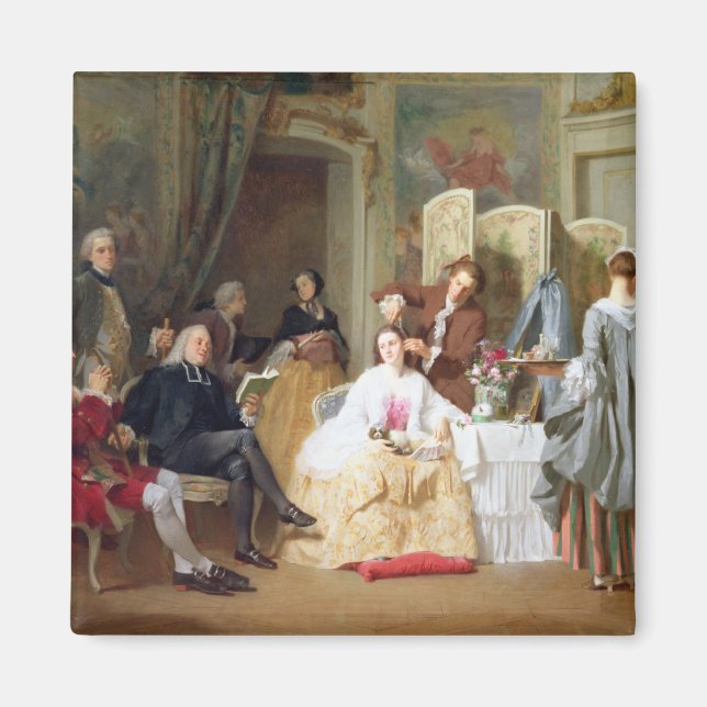 Imã Abbe Prevost lendo 'Manon Lescaut', 1856 (Frente)