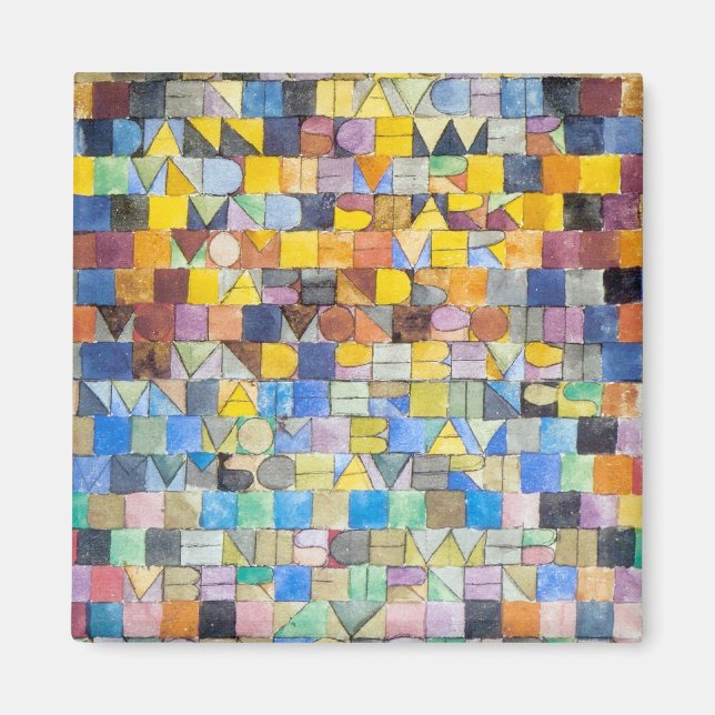 Imã ABC (Alfabeto), Paul Klee (Frente)