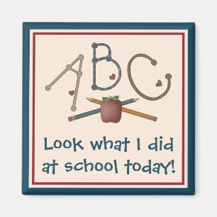 Imã ABC - Olhe o que eu fiz na escola hoje