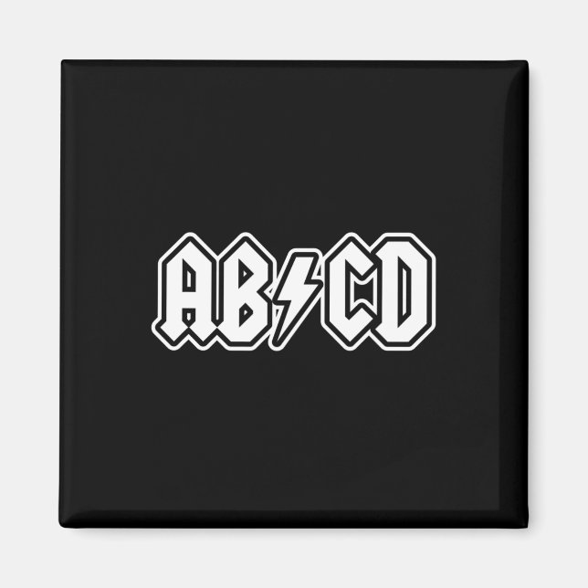 Imã Abcd Diversão De Volta Para Estudante De Professor (Frente)