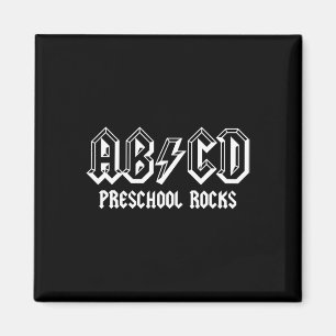 Imã Abcd Rocks Volta às Aulas Pré-Escola Rocks Profess