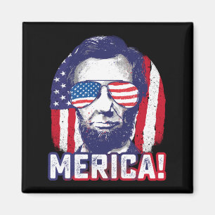 Imã Abe lincoln américa engraçado 4 de julho usa patri