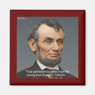 Imã Abe Lincoln & Citação Patriótica