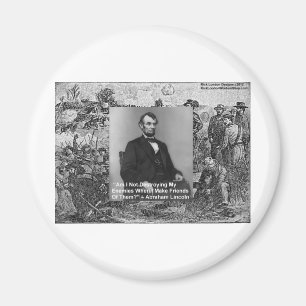 Imã Abe Lincoln "Destruir inimigos", dons de citação