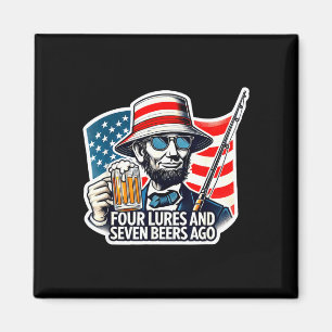 Imã Abe lincoln quatro iscas sete cervejas atrás pesca