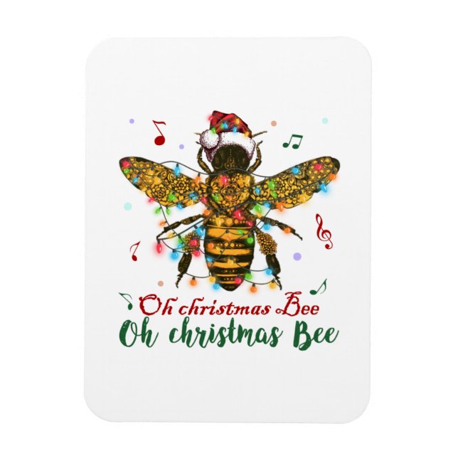 Ímã Abelha de Natal Oh Abelha de Natal (Vertical)