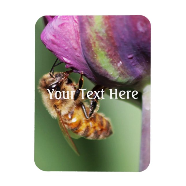 Ímã Abelha Felpudo Queda (Vertical)