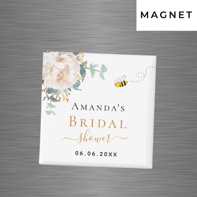 Imã abelha-verde-eucalipto-floral chá de panela (Criador carregado)