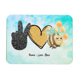 Ímã Abelhas de amor à paz, bonitas