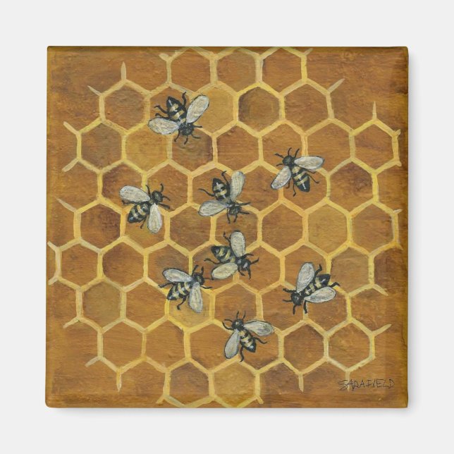 Imã Abelhas de mel (Frente)