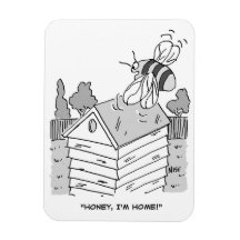 Abelhas de mel retornam à sua colmeia