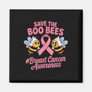 Imã Abelhas Engraçadas Fantasmas Boo Cancer Sensibiliz