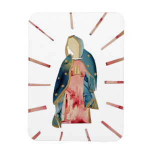 Ímã Abençoada Mãe Nossa Senhora Guadalupe Bonita
