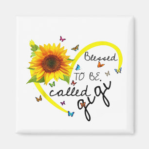 Imã Abençoado Ser Chamado Gigi Sunflower Gifts