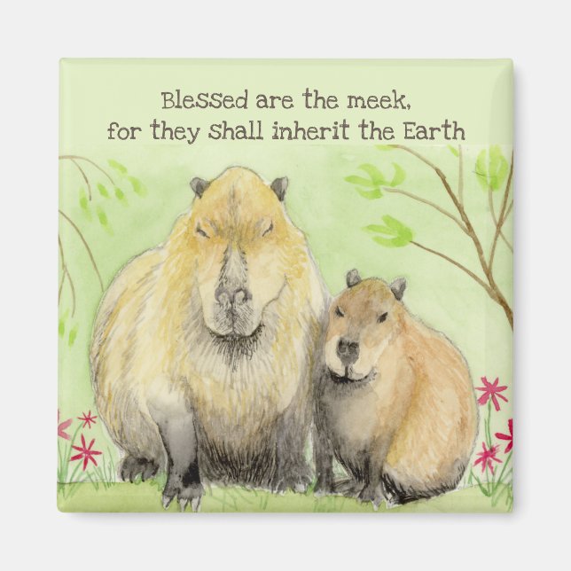 Imã Abençoados sejam a Meek Capybara (Frente)