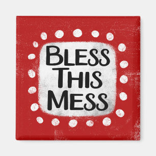 Imã Abençoe Este Mess Refrigerator Magnet