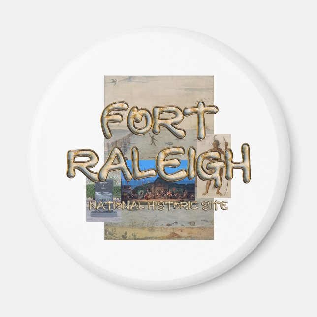 Imã ABH Fort Raleigh Magnets (Frente)