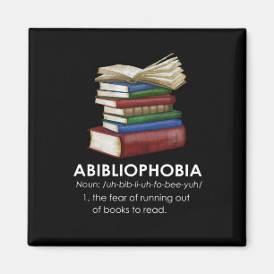 Imã Abibliofobia Engraçada Leitura de Livro Caderno