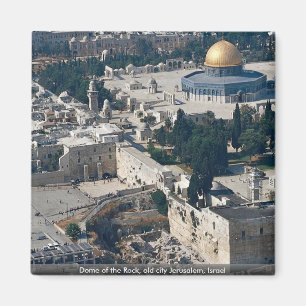 Imã Abóbada da rocha, cidade velha Jerusalem, Israel