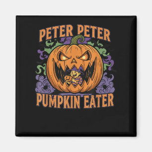 Imã Abóbora Assustadora do Peter Comedor de Halloween