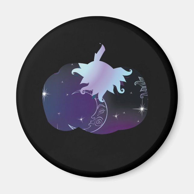 Imã Abóbora Azul Escuro (Frente)