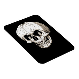 Ímã Abóbora de Cranium Halloween Gótico