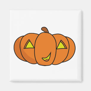 Imã Abóbora-de-Halloween Bonita