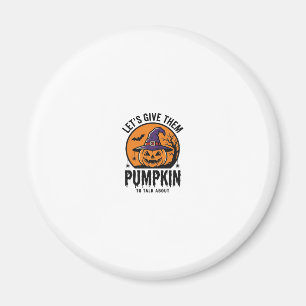 Imã Abóbora de Halloween Chapéu de Bruxa Engraçado Ass