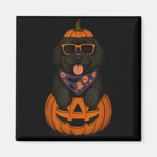 Imã Abóbora de Halloween do Cão Terrível de Terra Nova