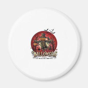 Imã Abóbora de Halloween Espantalho Corvo Morcegos_1