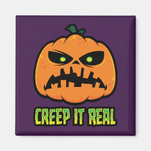 Imã Abobora de Halloween Mal-Humorada Creep It Real