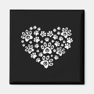 Imã Abóbora engraçada de Halloween Patas de Cachorro -