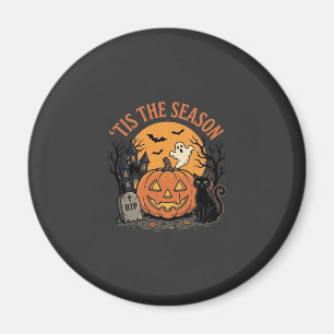 Imã Abóbora Engraçada Desenho de Trocadilho de Hallowe