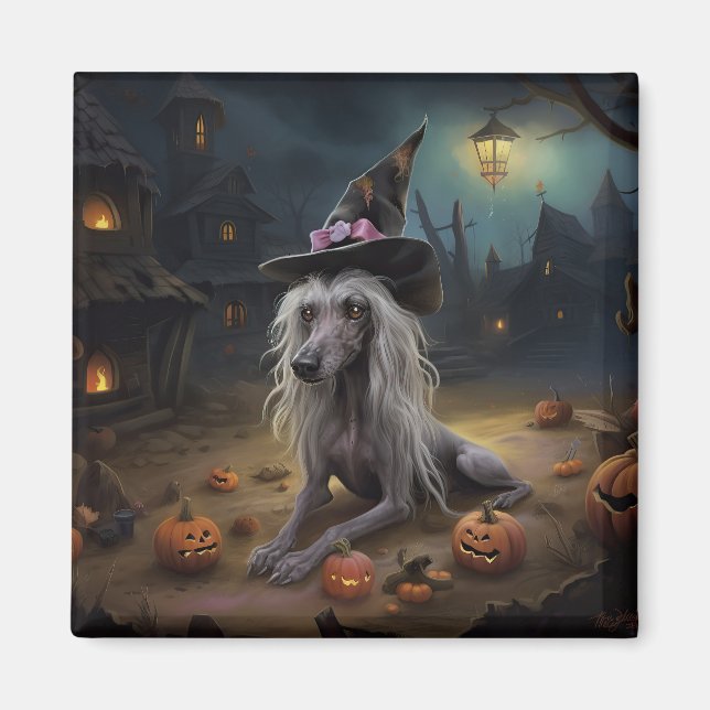 Imã Abóboras Crestadas Chinesas Halloween Assustador  (Frente)