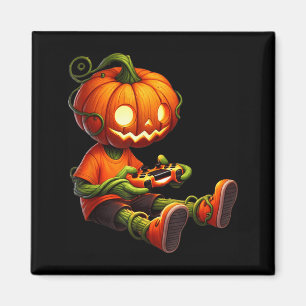 Imã Abóboras de Halloween Cabeça Gamer Vídeo Jogos Men