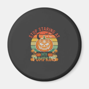 Imã Aboboras Parando de Olhar Halloween Caveira Pôr do
