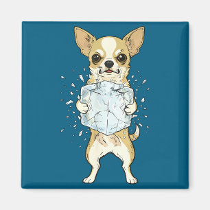 Imã Abolir gelo chihuahua engraçado sem gelo meme de c