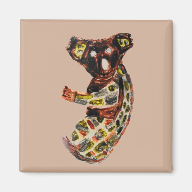 Imã Aboriginal Art Koala Wild Animal (Frente)
