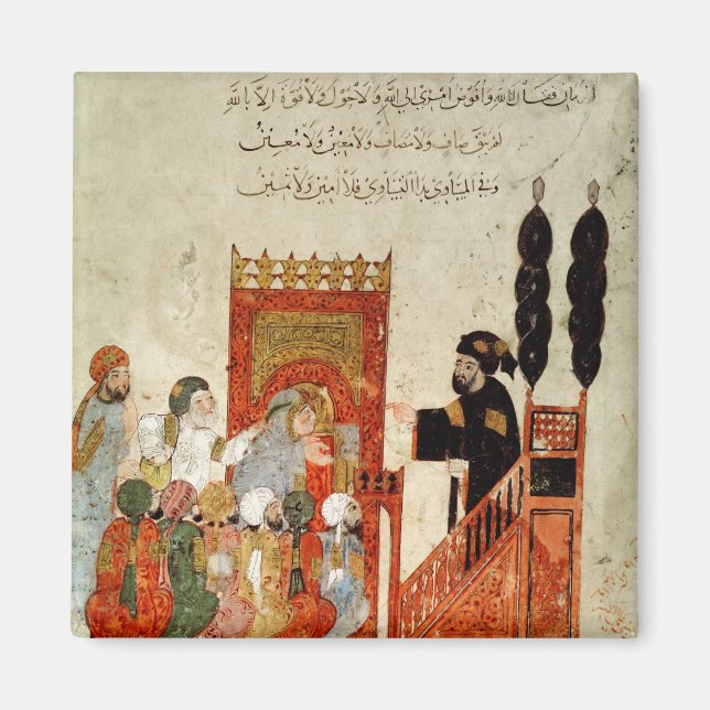 Imã Abou Zayd pregando na Mesquita (Frente)