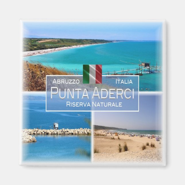 Imã ABR005 PUNTA ADERCI, Abruzzo, Itália, frigorífico (Frente)
