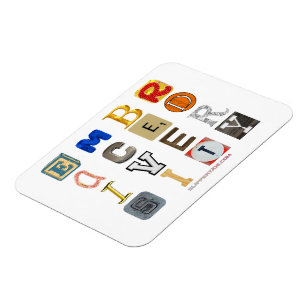 Ímã Abraçar a diversidade letras recortadas co do Slip