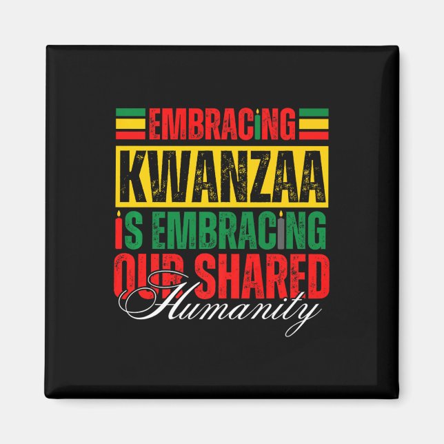 Imã Abraçar Kwanzaa É Nossa Humanidade Compartilhada Á (Frente)