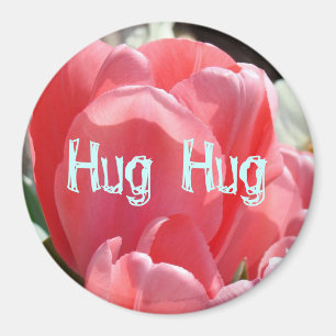 Imã Abraço Abraço ímãs presentes Tulipa Rosa Primavera